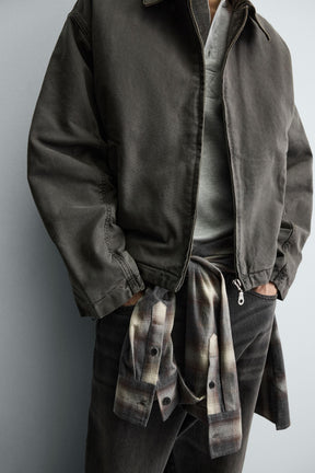 EMBROIDERED CROPPED FIT JACKET - Image 5