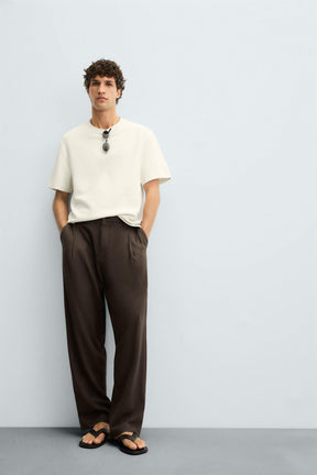 PLEATED FLOWING TROUSERS - Image 6