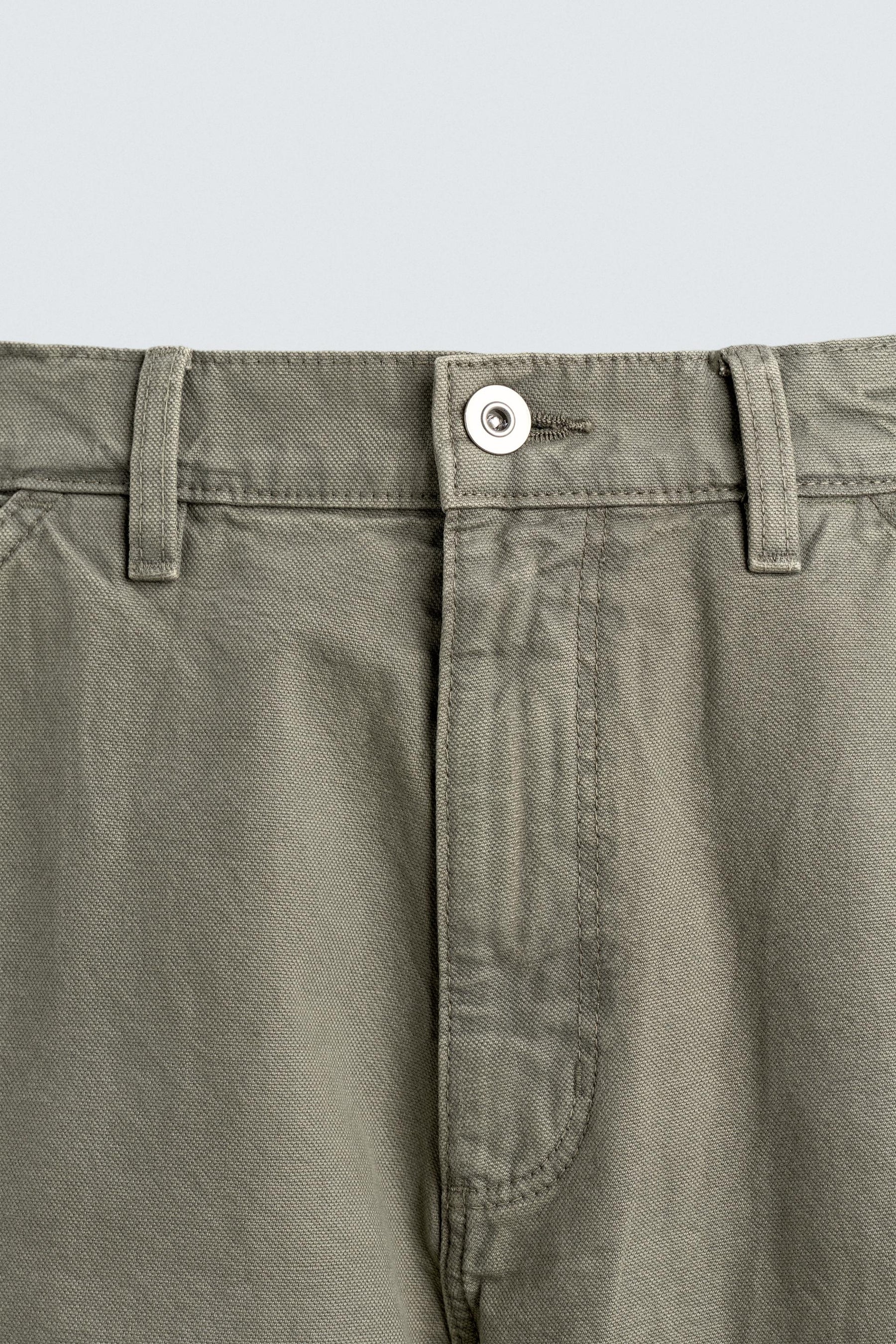 WASHED EFFECT CARPENTER TROUSERS - Image 8