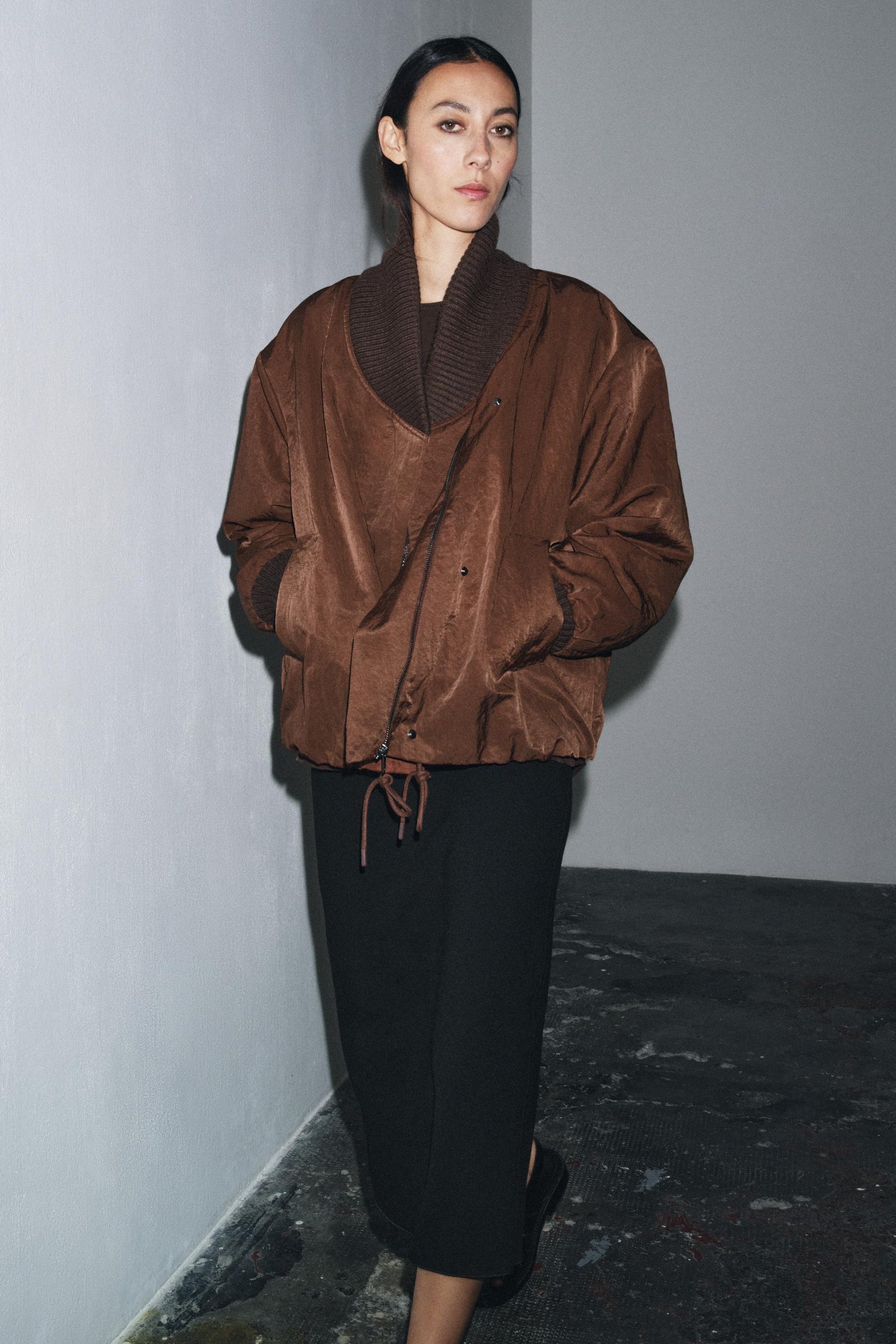 ZW COLLECTION RIBBED JACKET - Image 1