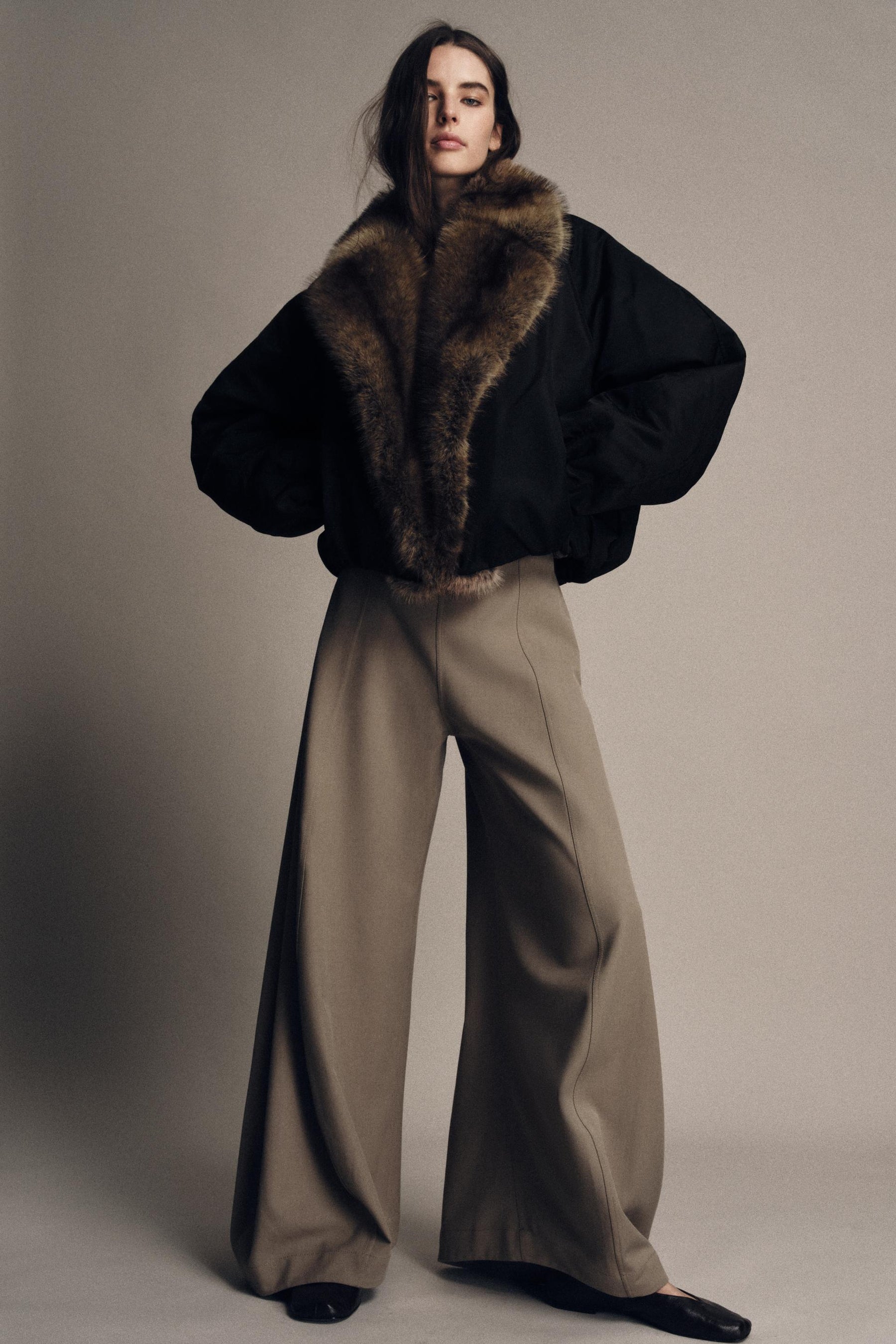 Faux Fur Bomber Jacket