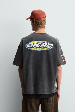 T-SHIRT WITH LOGO GRAPHICS - Image 3