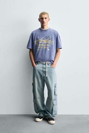 VARSITY GRAPHIC PRINT T-SHIRT - Image 1