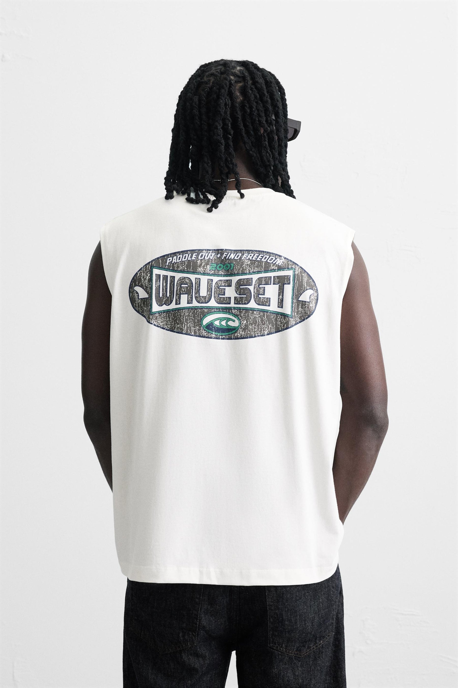 WASHED PRINTED TANK TOP - Image 3