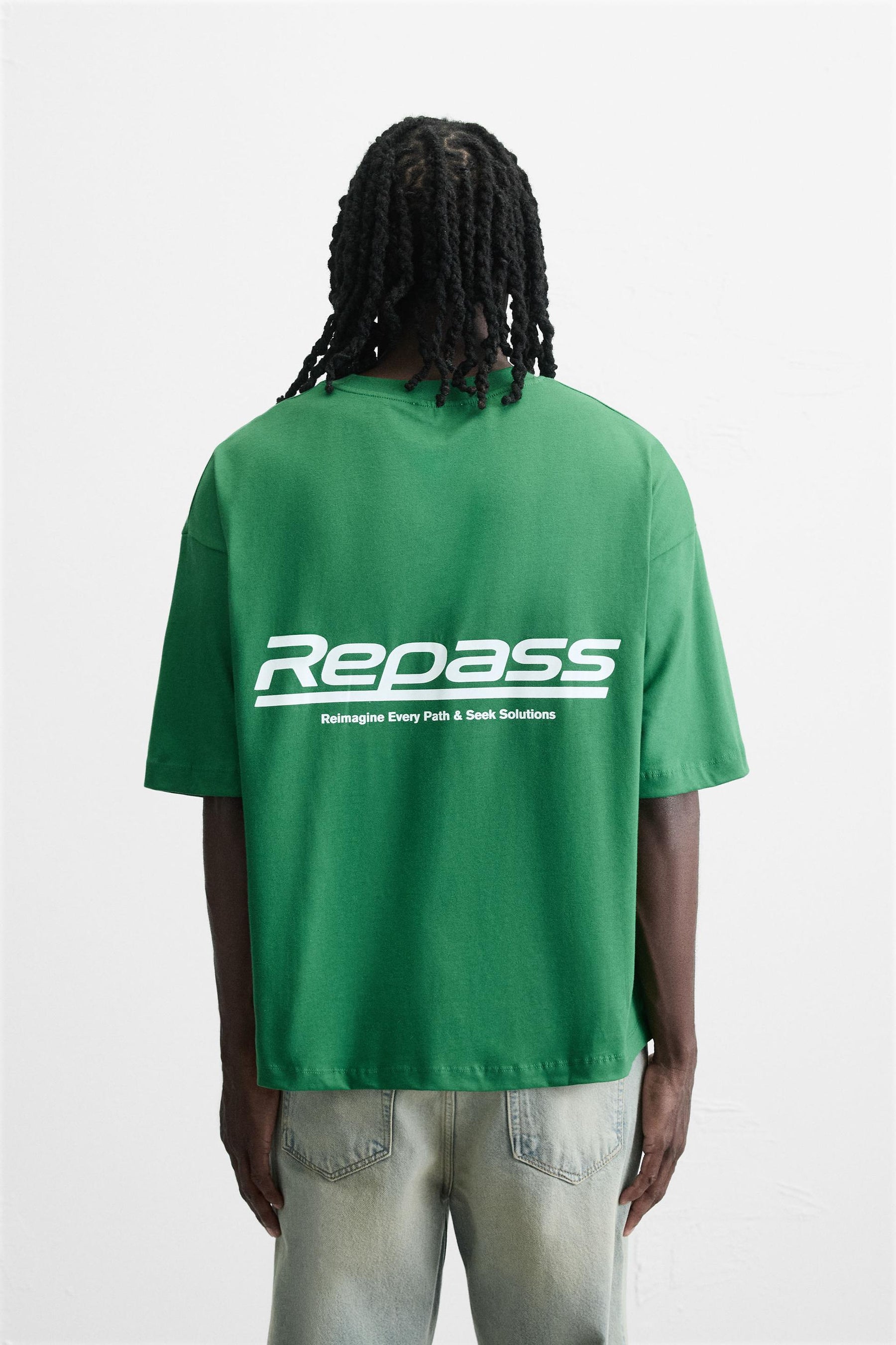 T-SHIRT WITH MESH STRIPE - Image 3