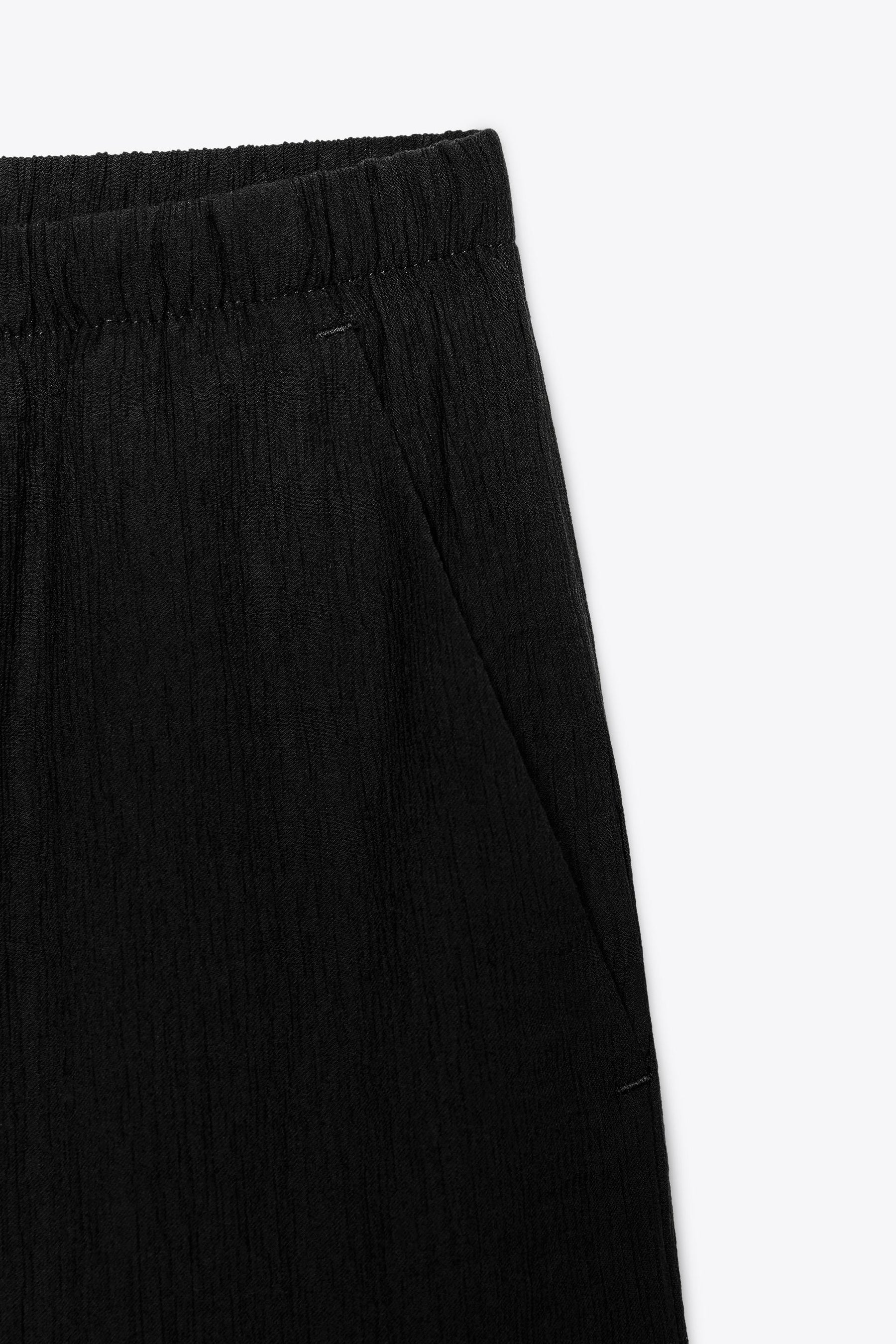 Elastic-Waist Wide-Leg Trousers