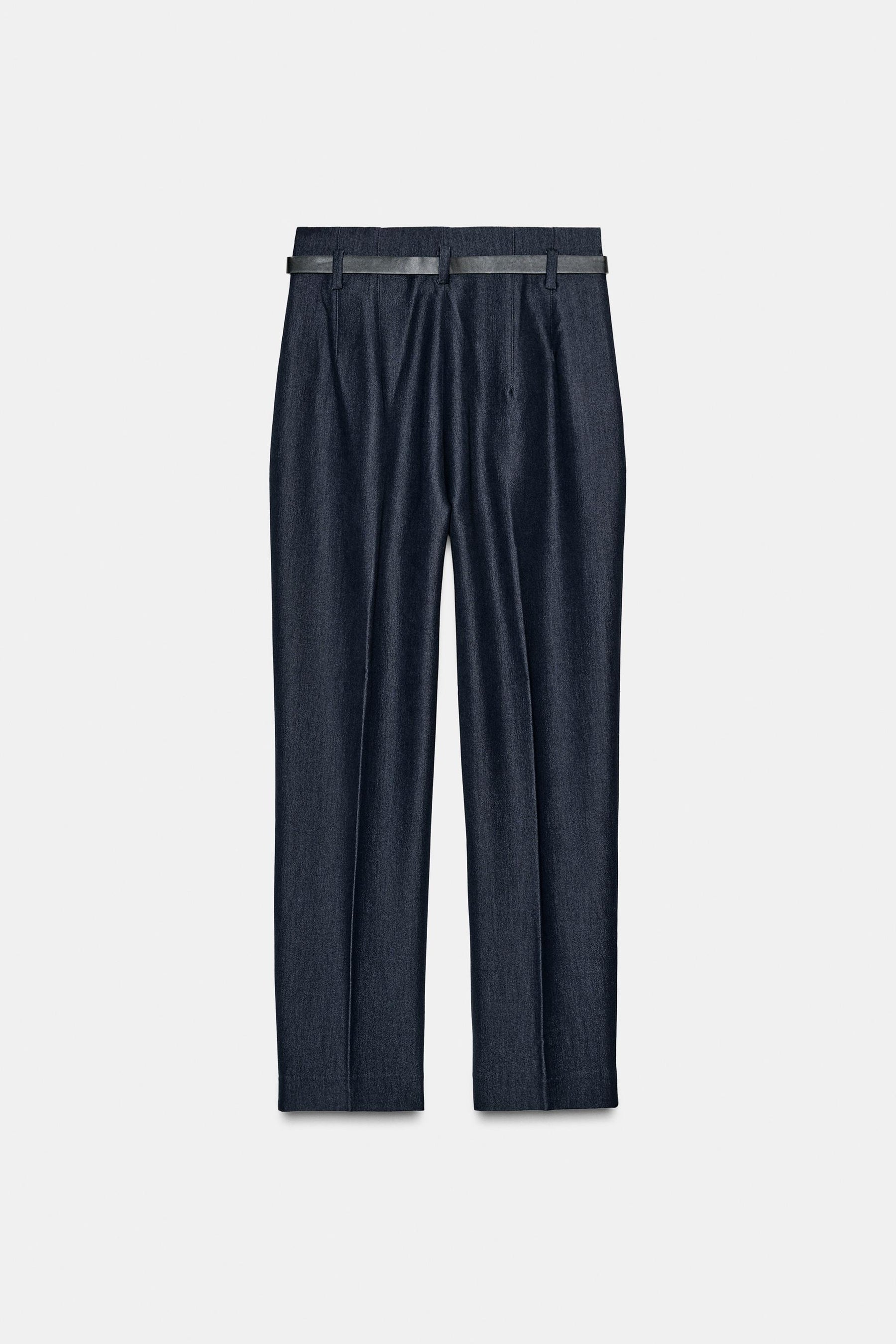 High-Waist Trousers with Belt
