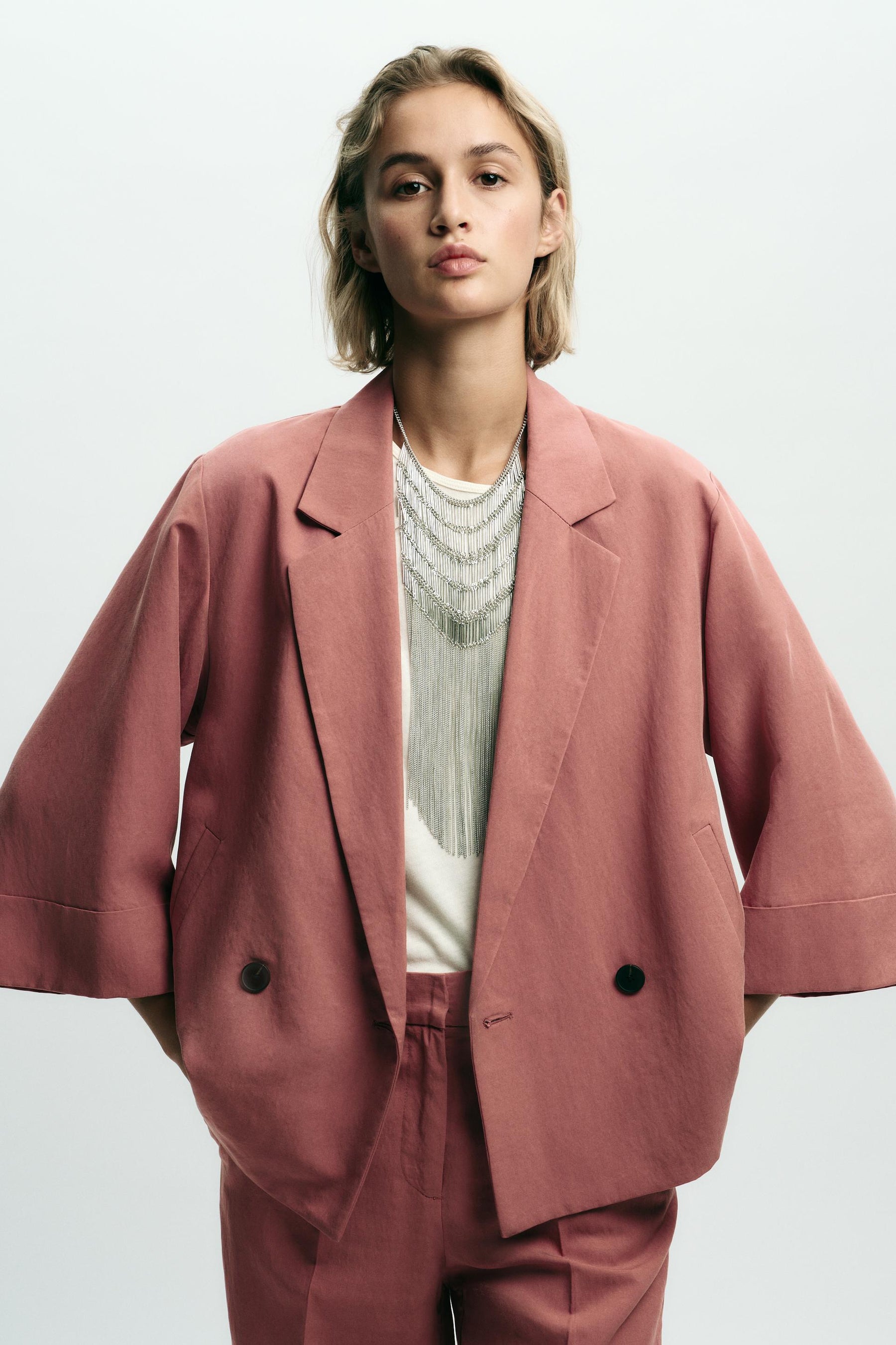 Straight-leg Trousers with Waistband