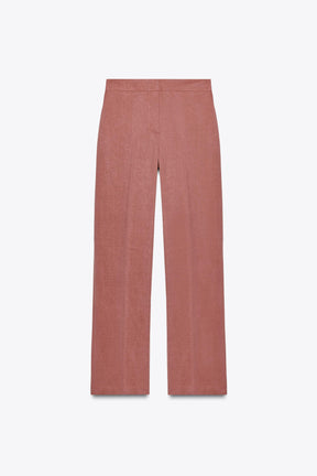 Straight-leg Trousers with Waistband