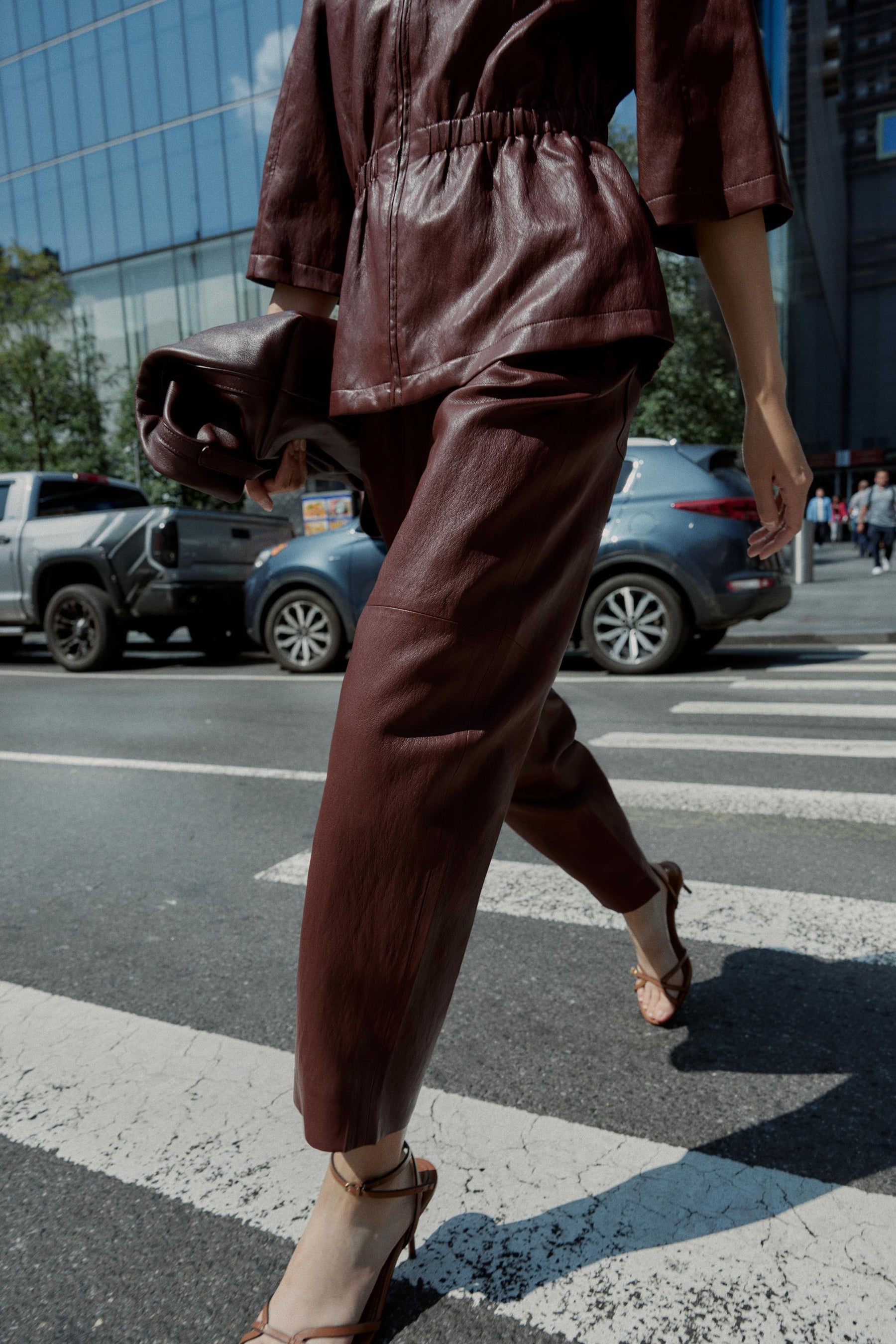 Faux Leather Trousers