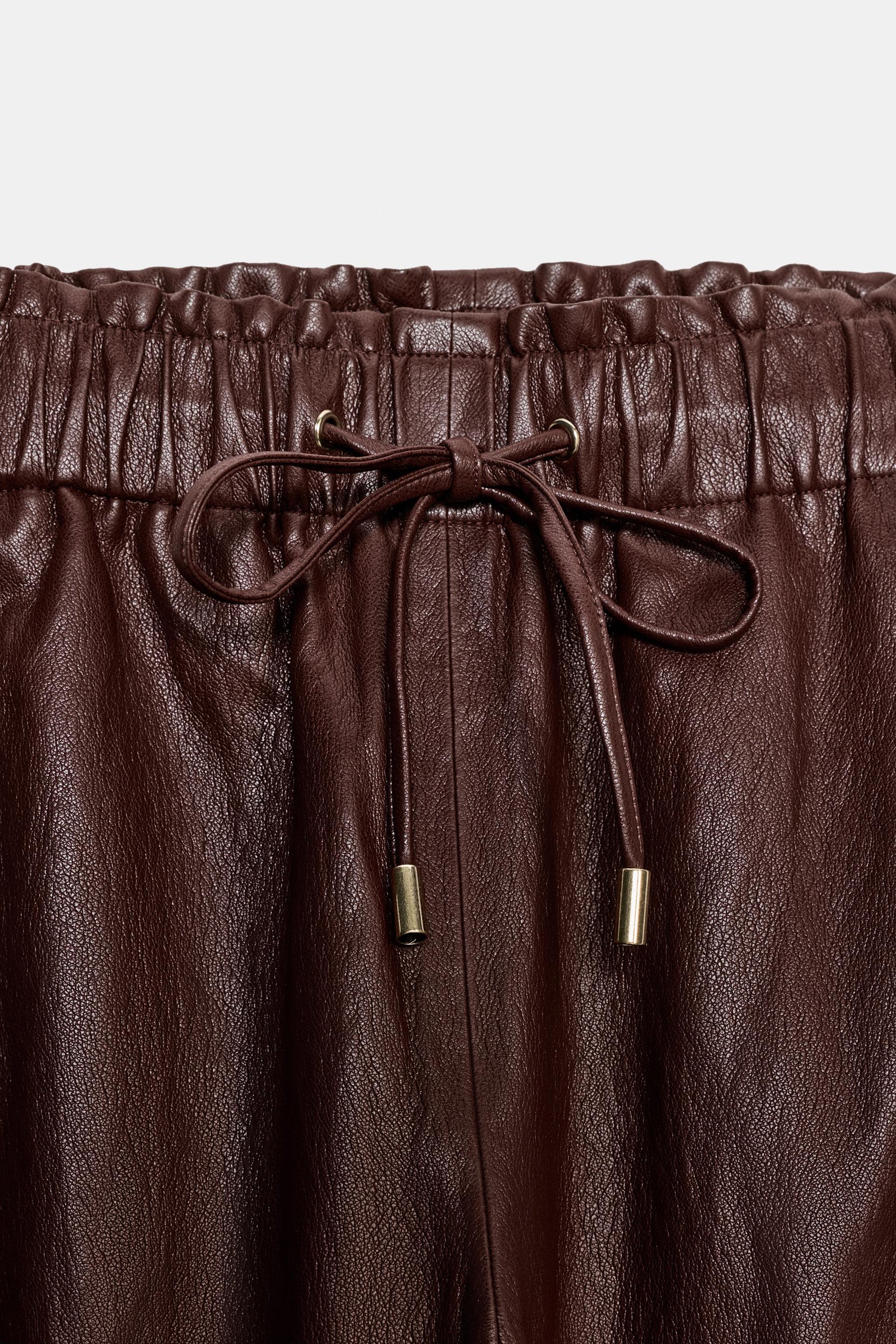Faux Leather Trousers