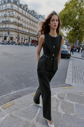 Straight-Leg Trousers