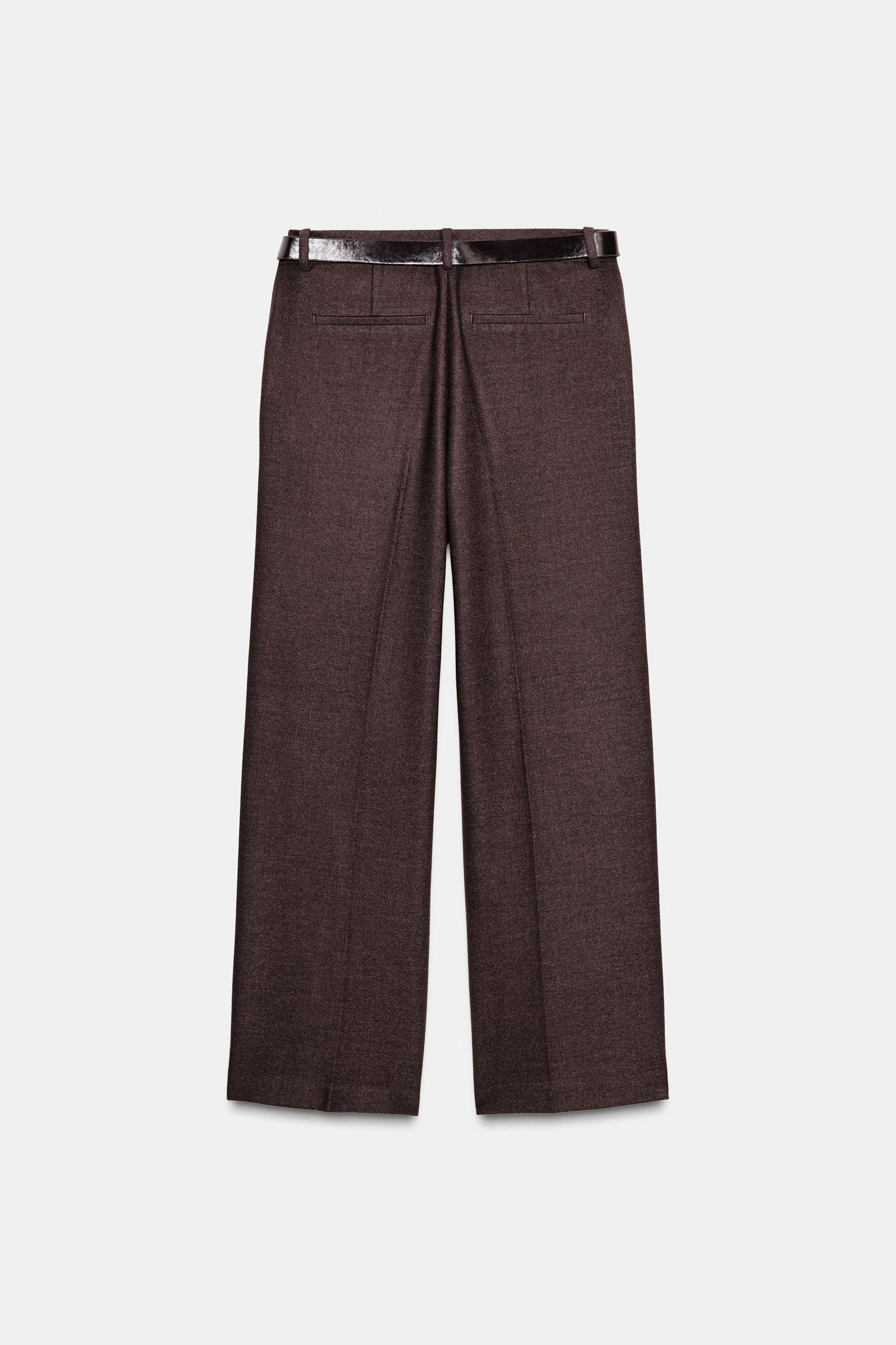 Straight Trousers with Belt