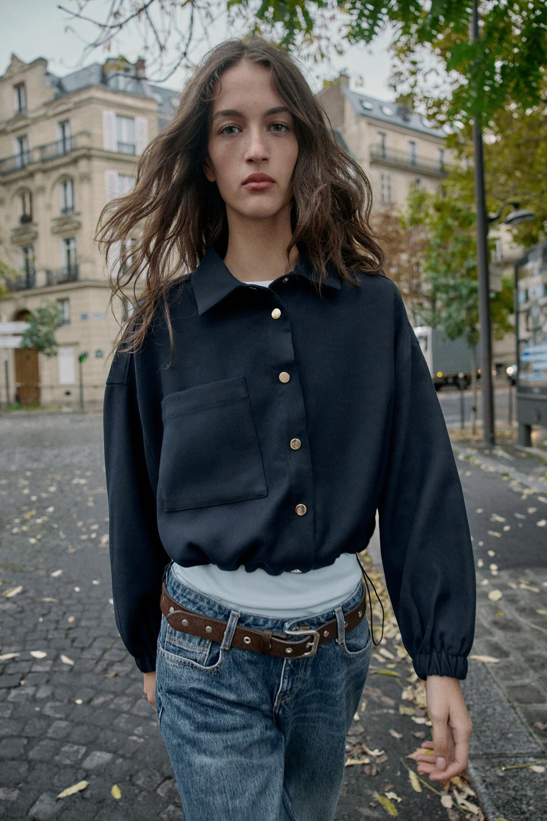 SHORT BALLOON BOMBER JACKET - Image 5