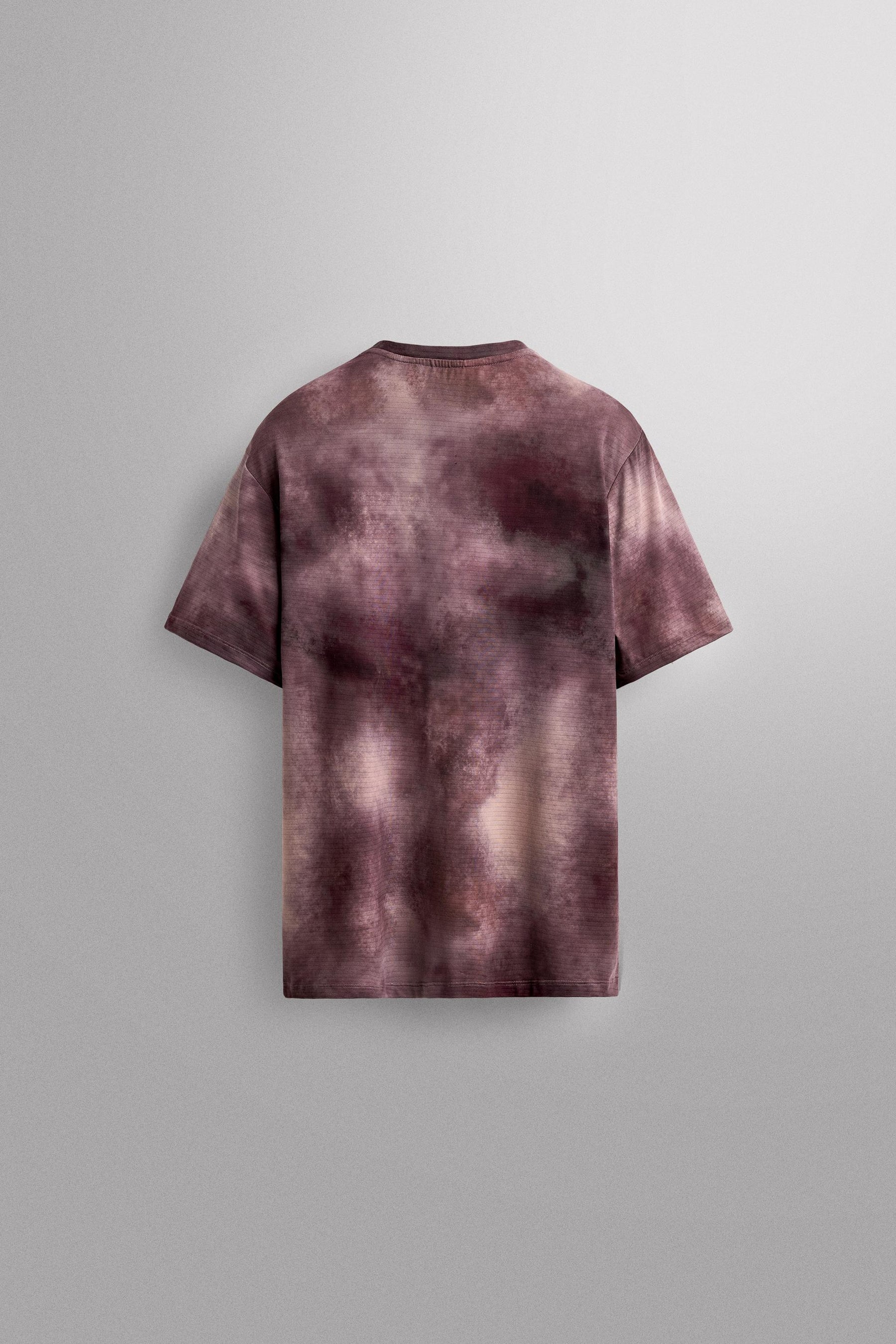 PERFORATED TIE-DYE PRINT T-SHIRT - Image 6