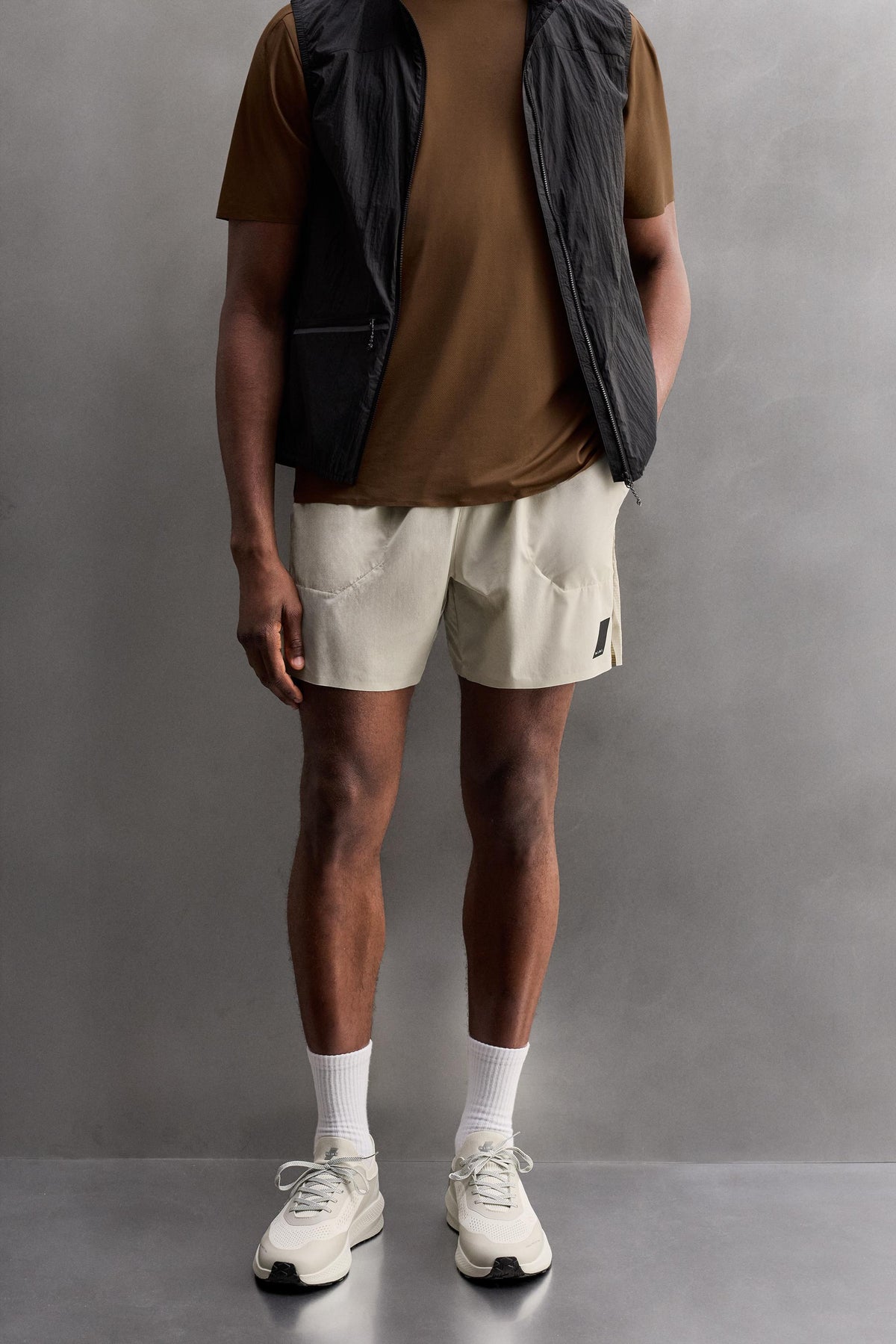 COLOUR BLOCK RUNNING SHORTS - Image 2