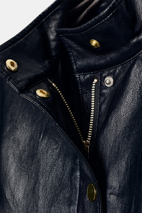FAUX LEATHER JACKET
