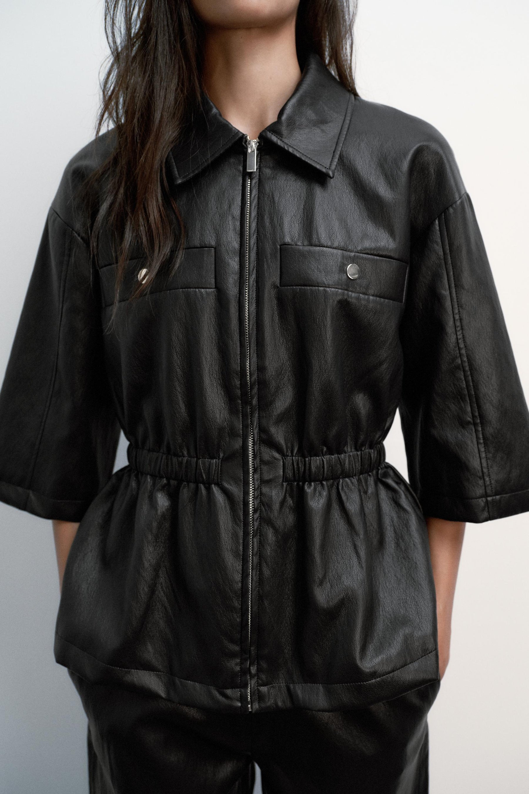 FAUX LEATHER JACKET - Image 3