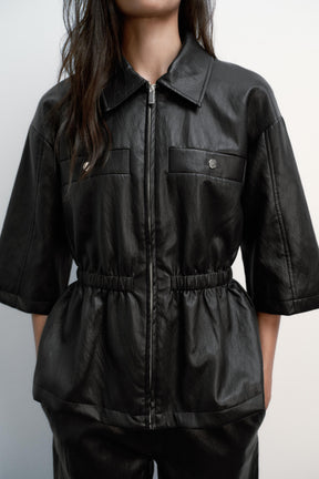 FAUX LEATHER JACKET - Image 3