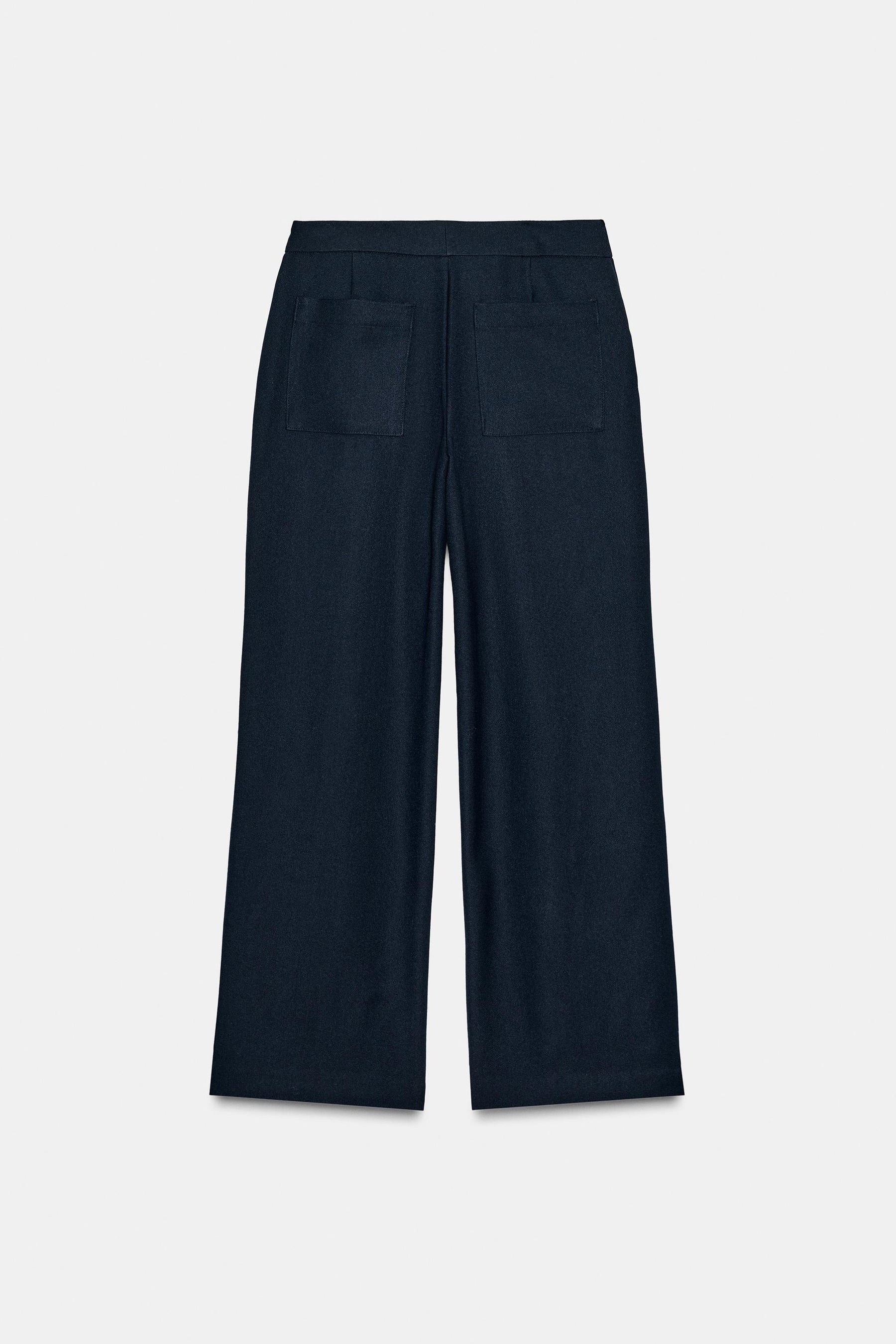 Straight-leg Trousers with Seam