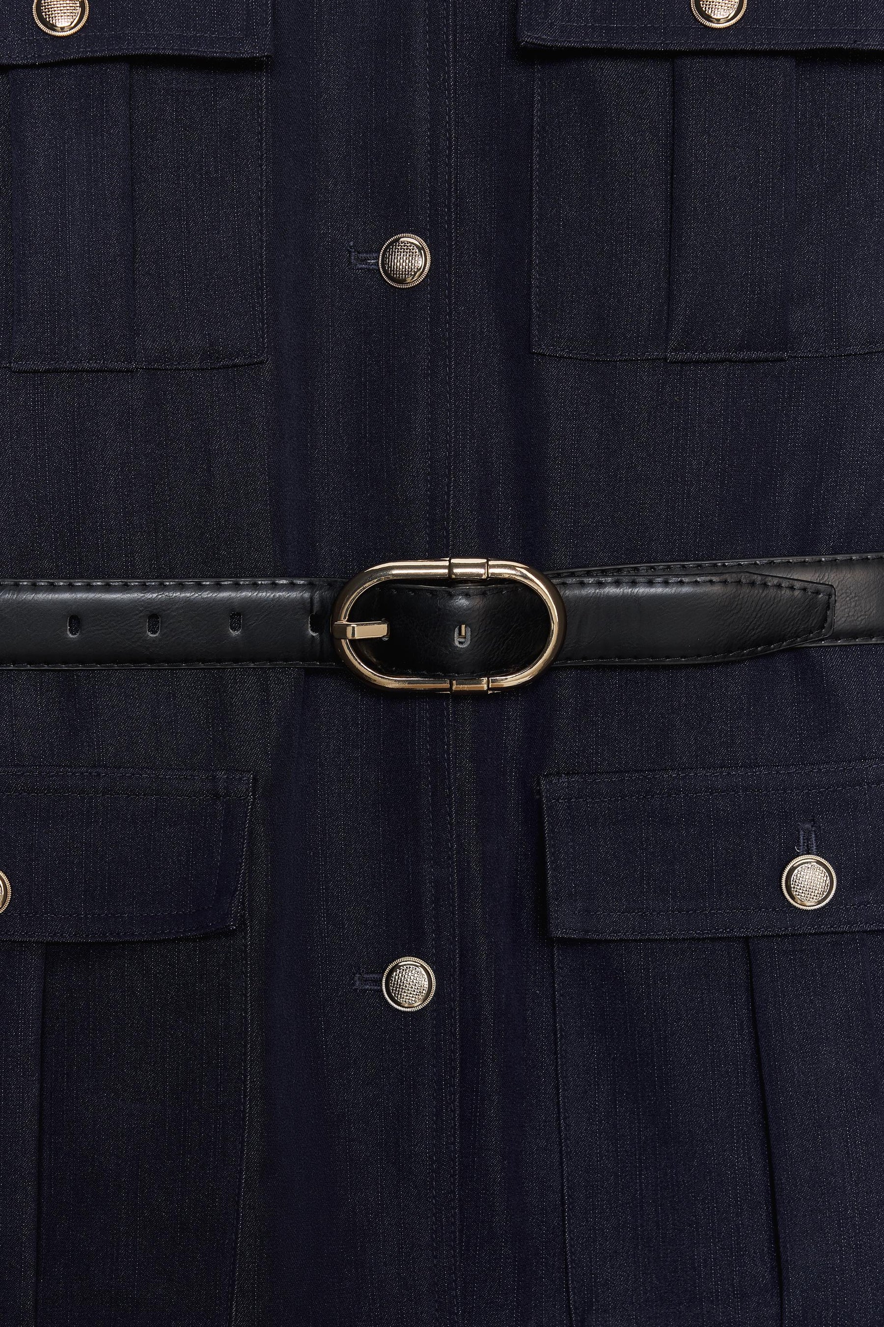 BELTED JACKET WITH POCKETS