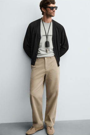 STRAIGHT-LEG CHINO TROUSERS - Image 6