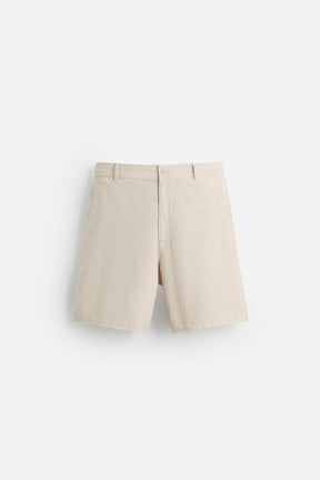 COTTON/LINEN BERMUDA SHORTS - Image 6