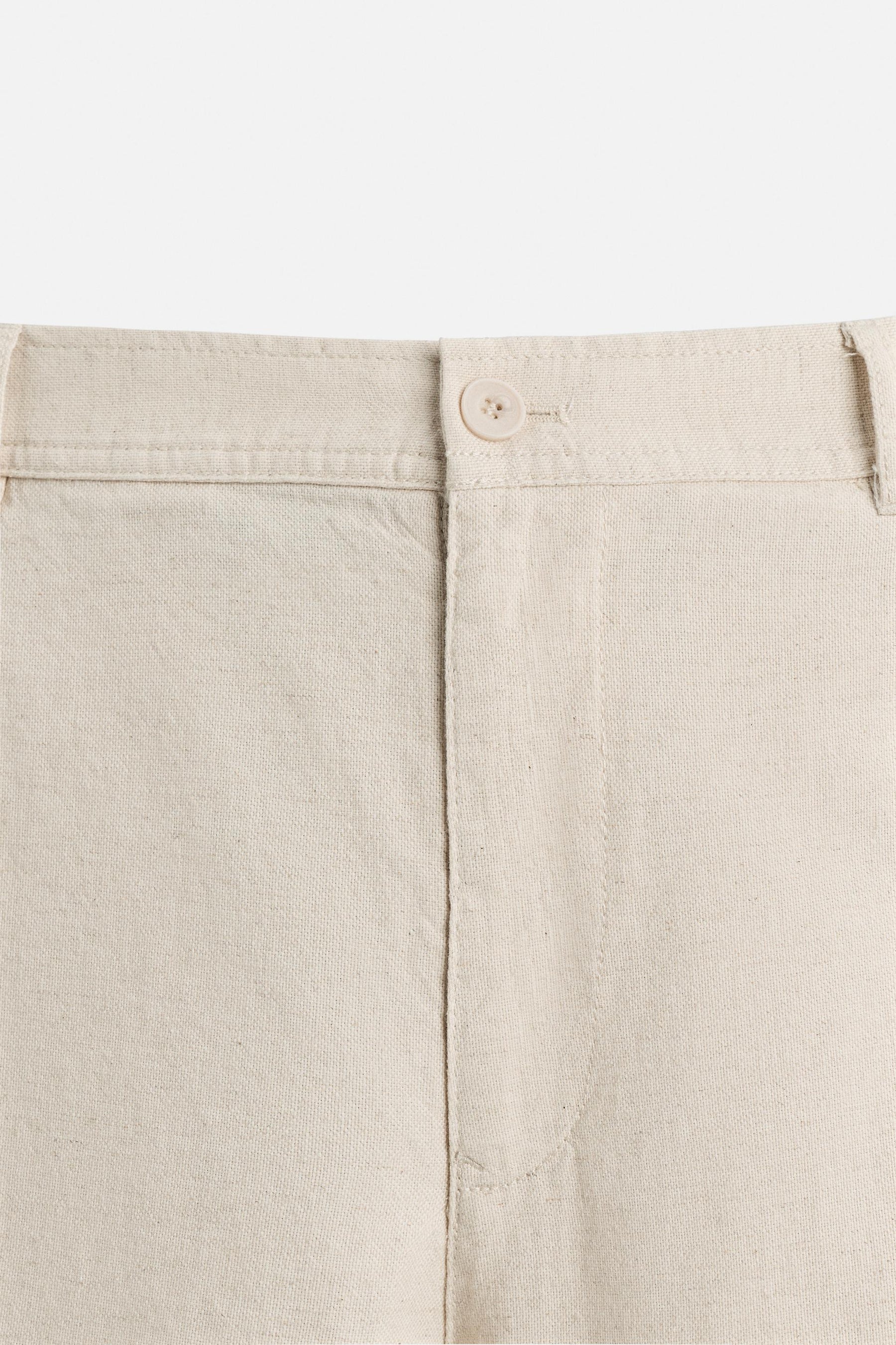 COTTON/LINEN BERMUDA SHORTS - Image 8