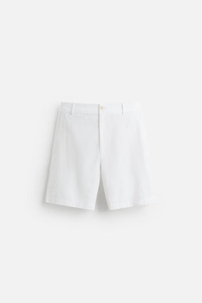COTTON/LINEN BERMUDA SHORTS - Image 6