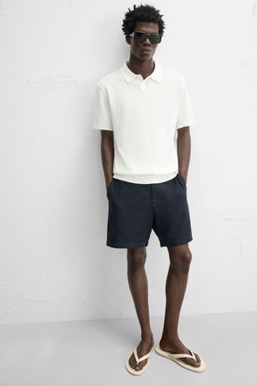 COTTON/LINEN BERMUDA SHORTS - Image 5