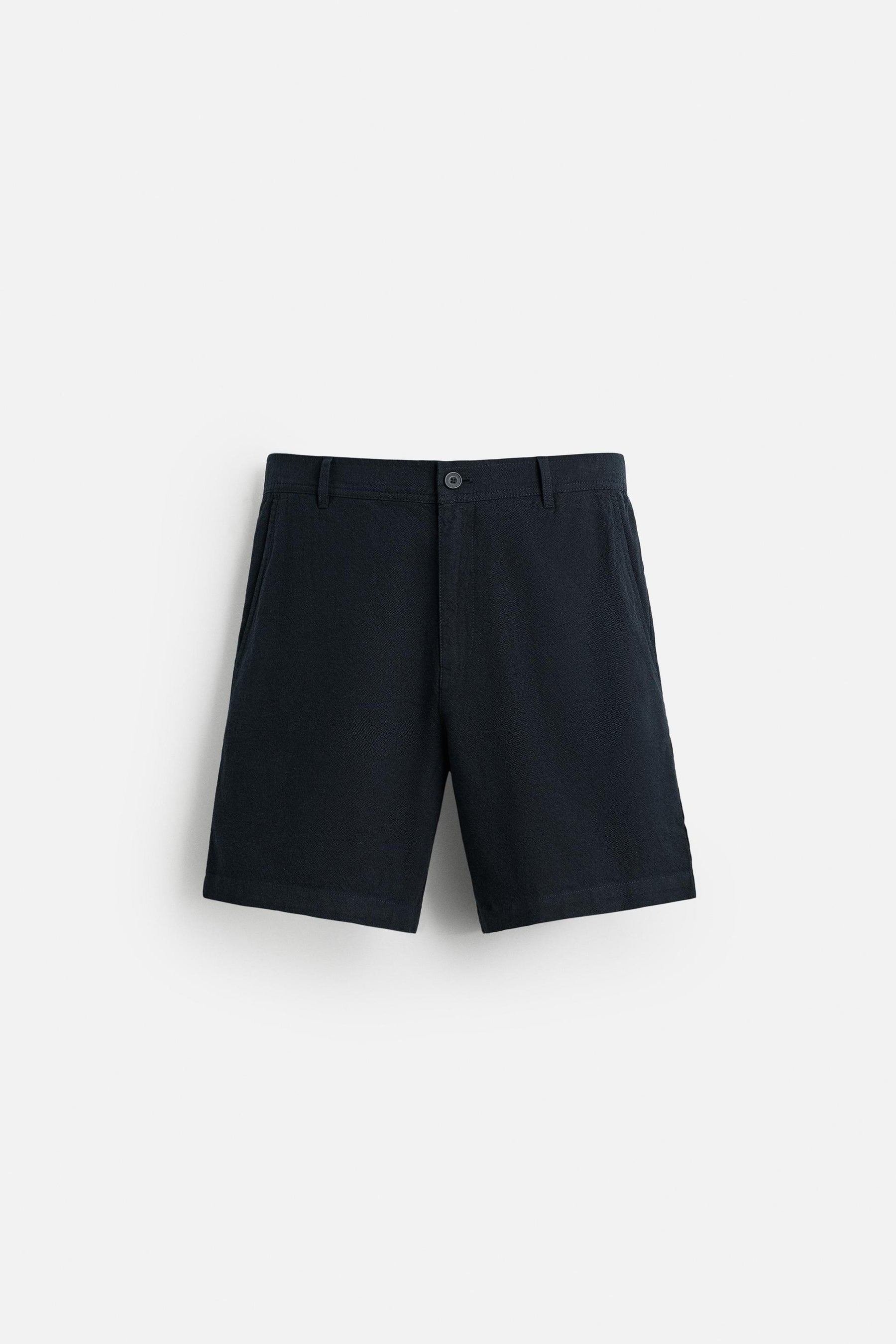 COTTON/LINEN BERMUDA SHORTS - Image 7