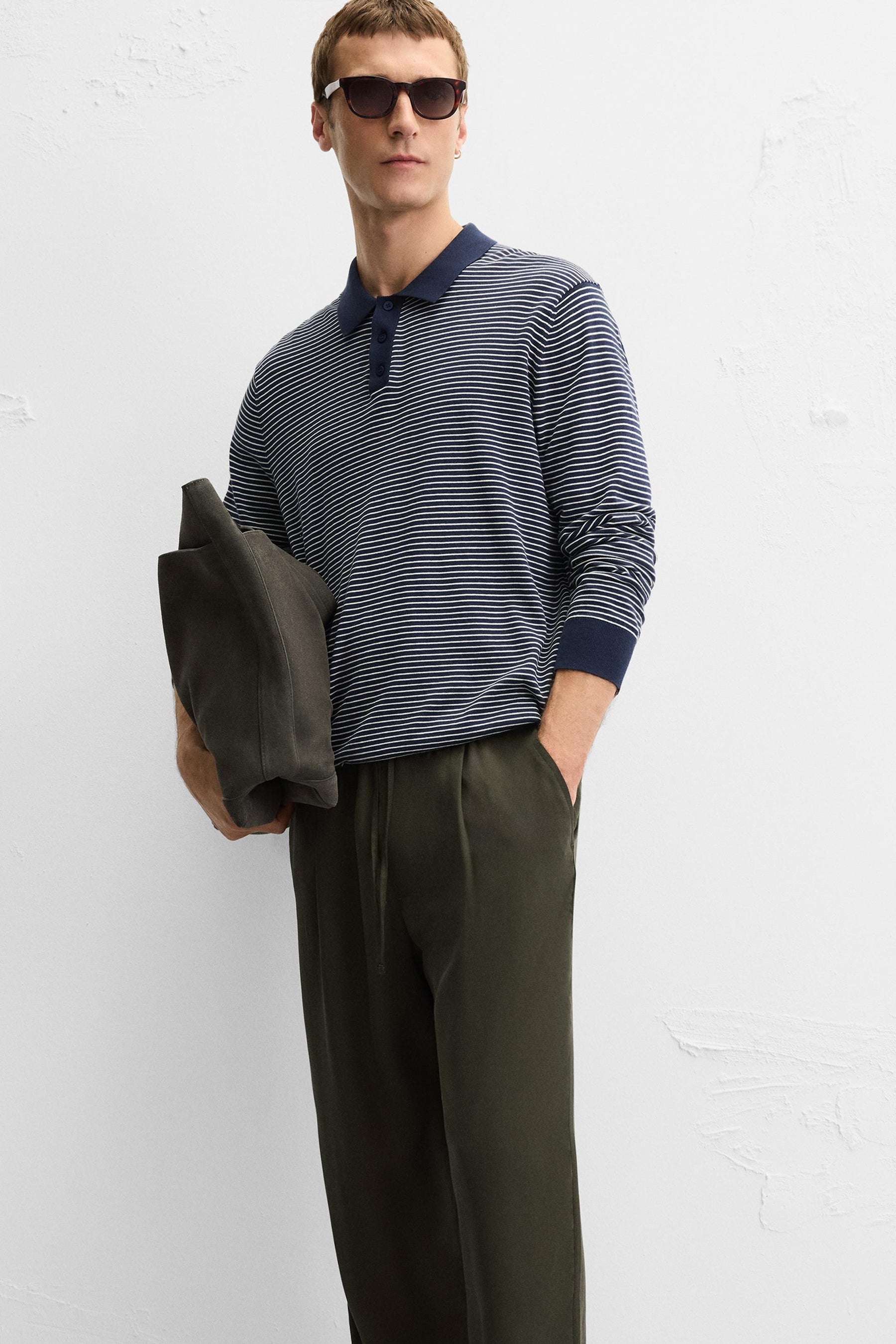 RELAXED FIT LYOCELL TROUSERS - Image 5