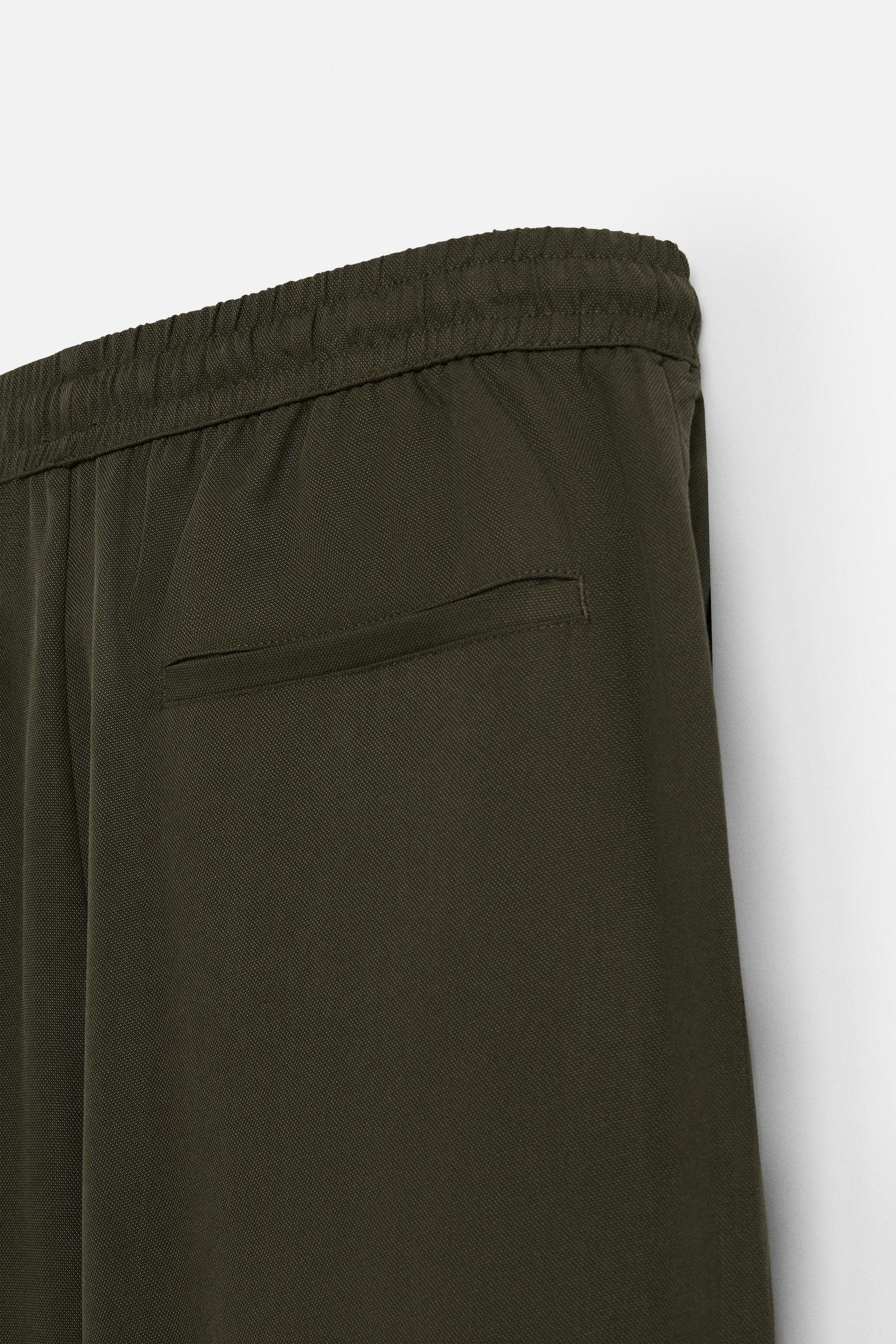 RELAXED FIT LYOCELL TROUSERS - Image 9