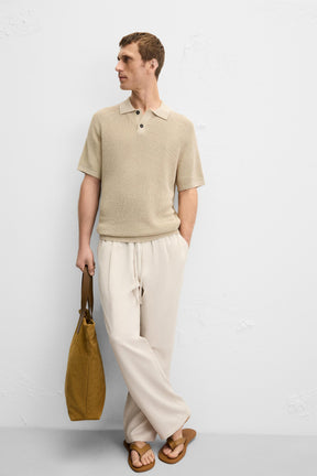 RELAXED FIT LYOCELL TROUSERS - Image 6