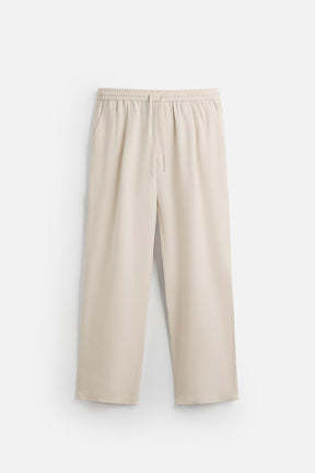 RELAXED FIT LYOCELL TROUSERS - Image 7