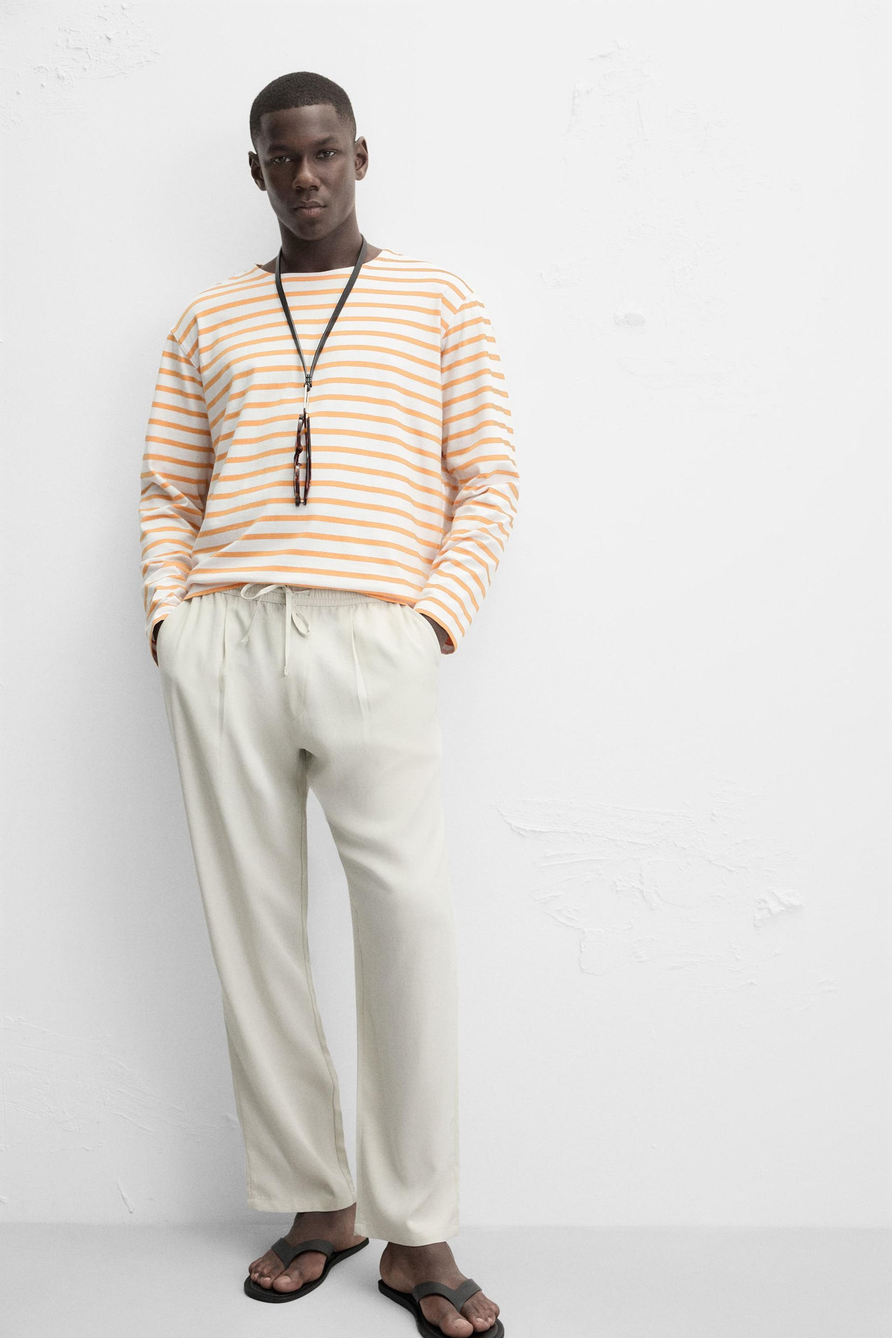 RELAXED FIT FLOWING TROUSERS - Image 5