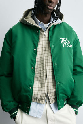 CONTRAST EMBROIDERY BOMBER JACKET - Image 5