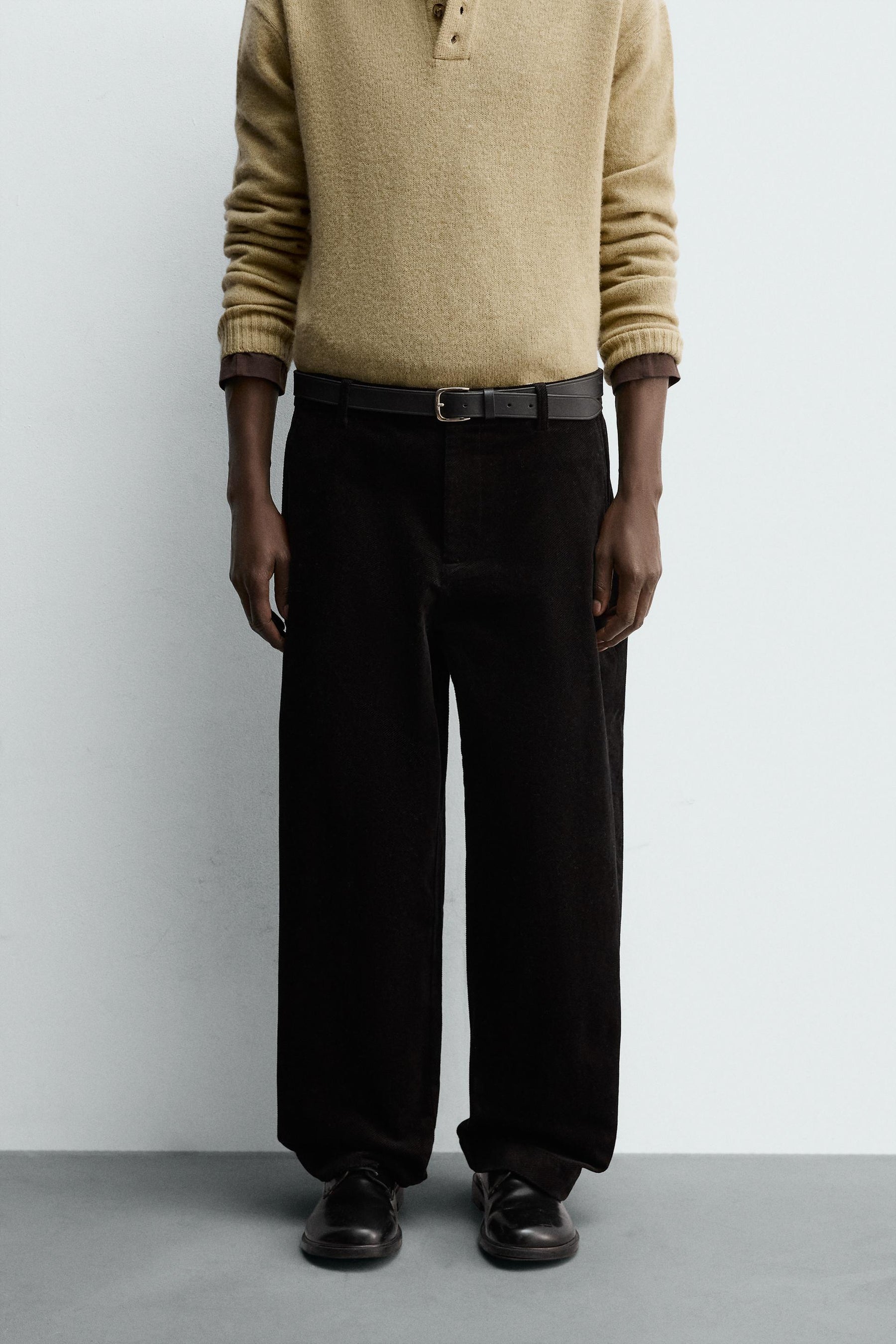 TEXTURED CARROT FIT TROUSERS - Image 2