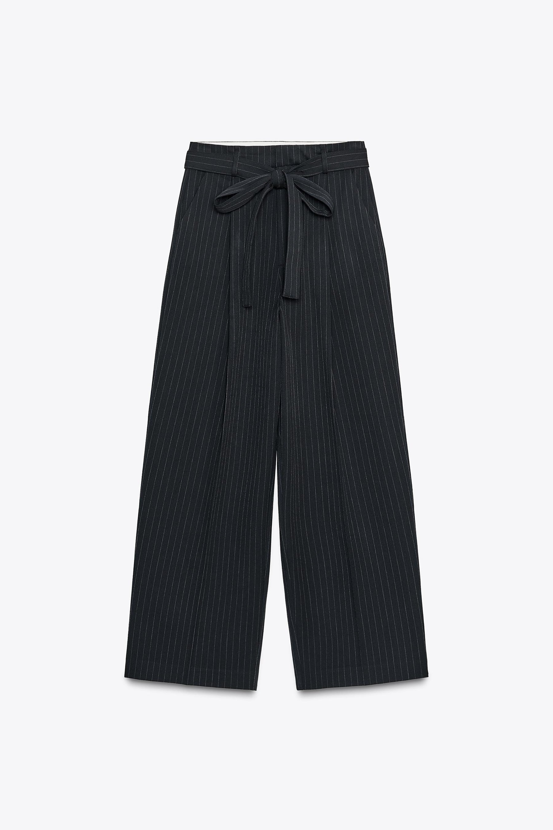 Pleated Trousers with Belt