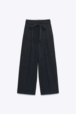 Pleated Trousers with Belt