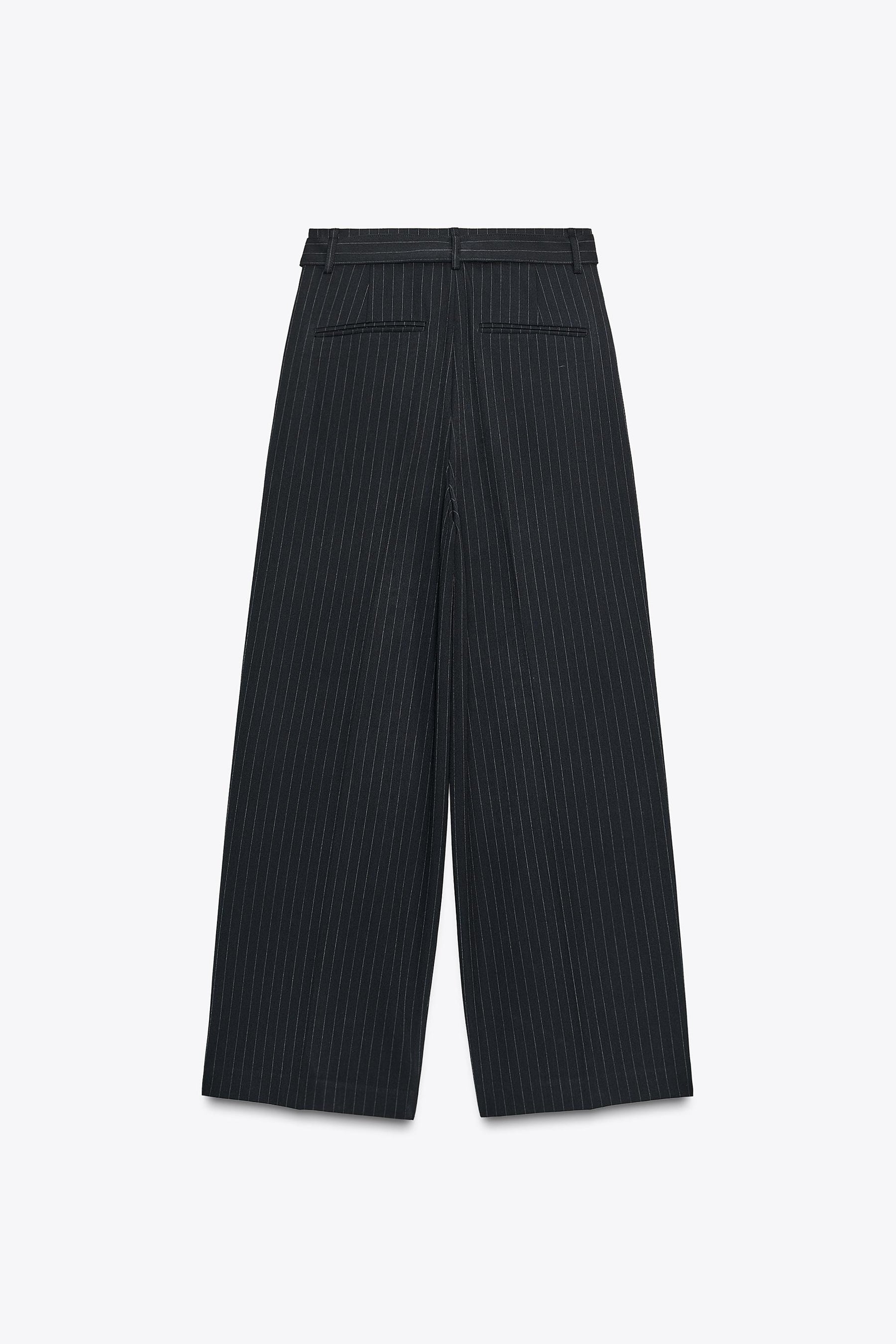 Pleated Trousers with Belt