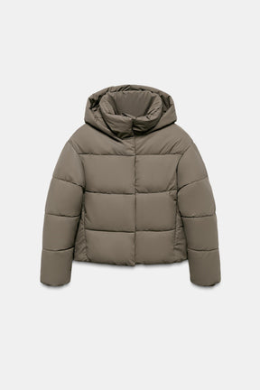 SHORT RUBBERISED WINDPROOF PUFFER