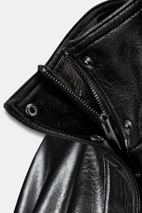 FAUX LEATHER VOLUME JACKET