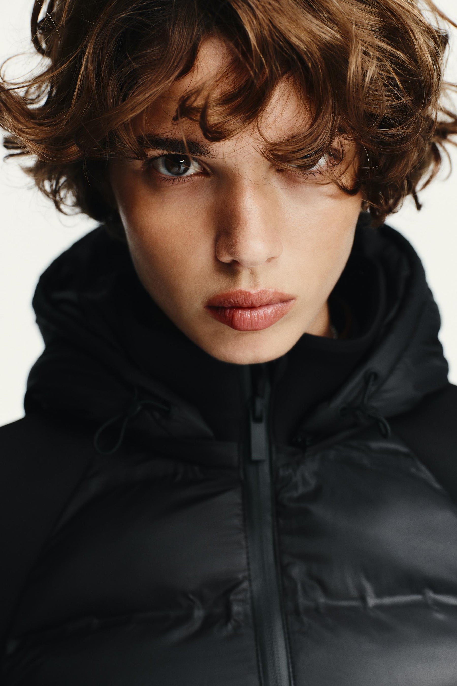 Quilted Detachable Hood Jacket