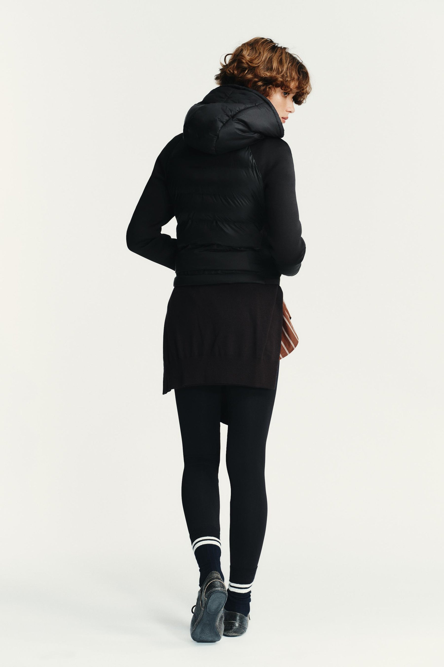 Quilted Detachable Hood Jacket