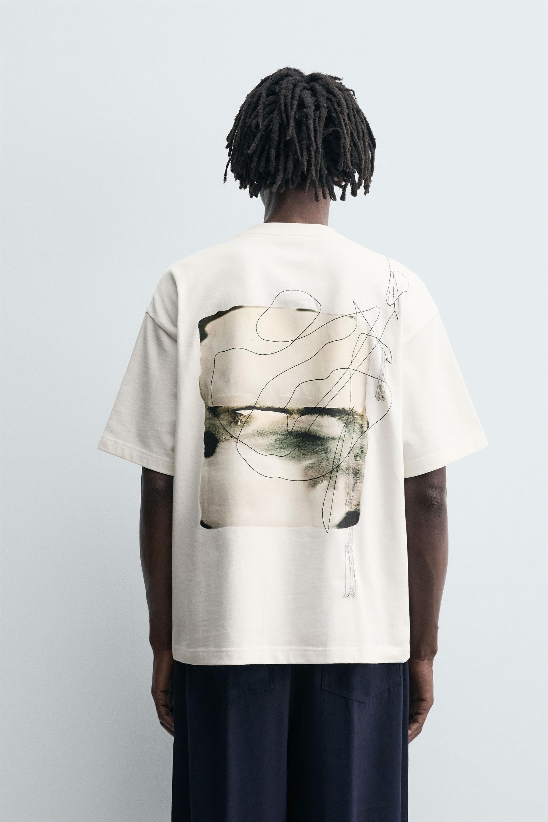 T-SHIRT WITH PHOTOGRAPHIC PRINT AND EMBROIDERY - Image 3
