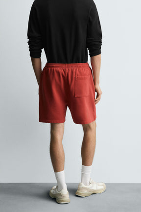 WASHED JOGGER BERMUDA SHORTS - Image 3