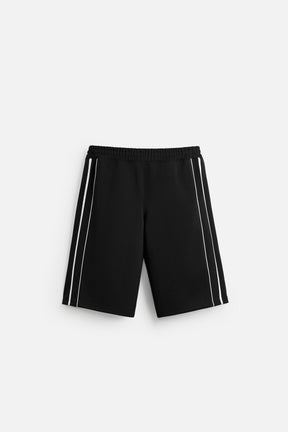 TECHNICAL STRIPE BERMUDA SHORTS - Image 6