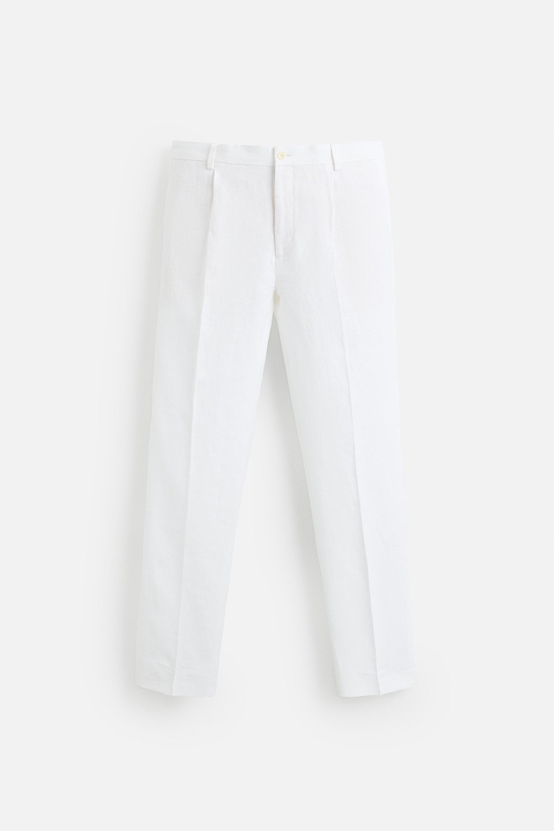 100% LINEN PLEATED TROUSERS - Image 7