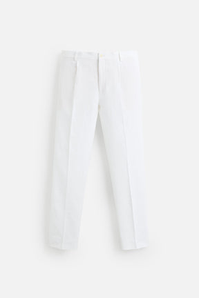 100% LINEN PLEATED TROUSERS - Image 7
